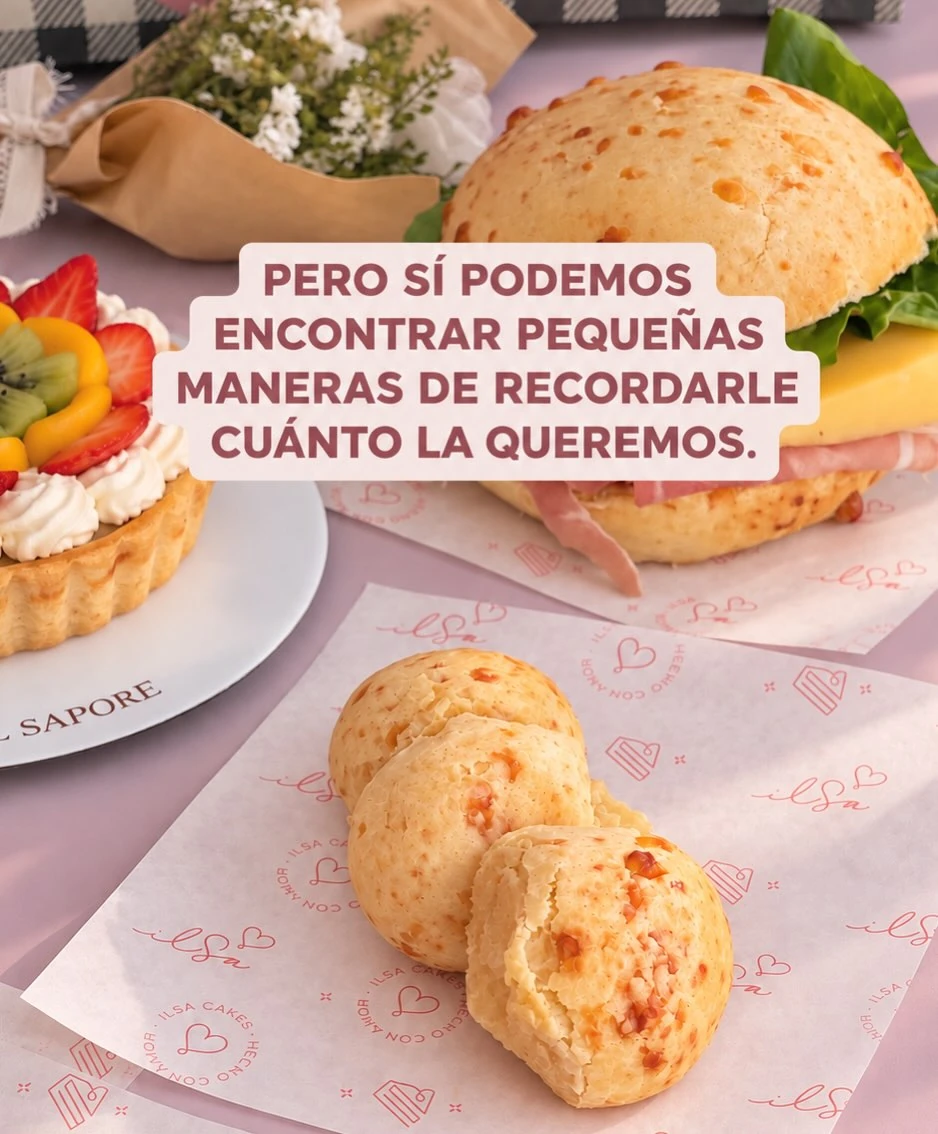 Pieza de Ilsapore: pequeños gestos para compartir, con chipá, sándwich y tarta